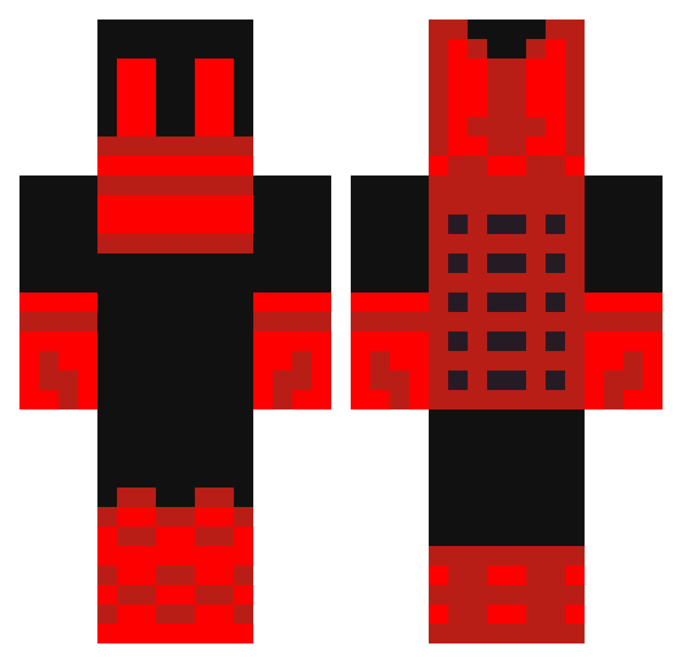 Ruben_Tea Minecraft skin, front and back view