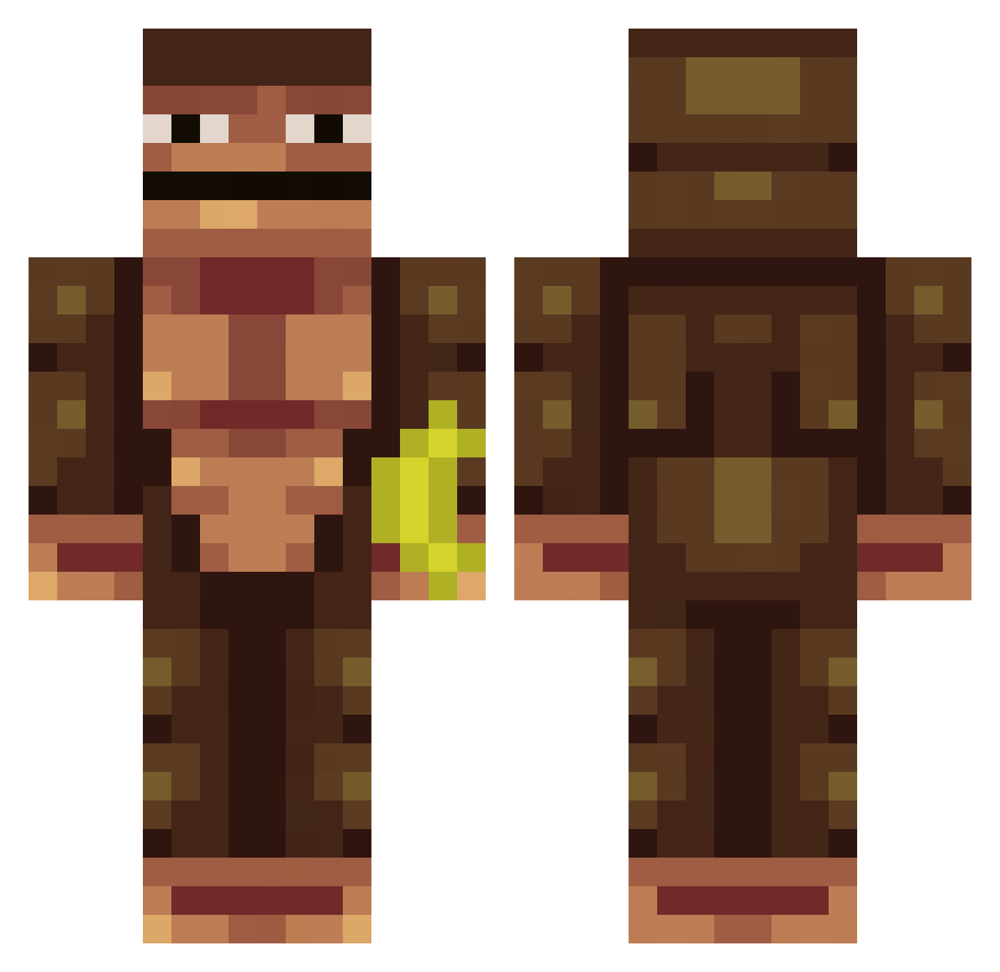 Sigsig09 Minecraft skin, front and back view