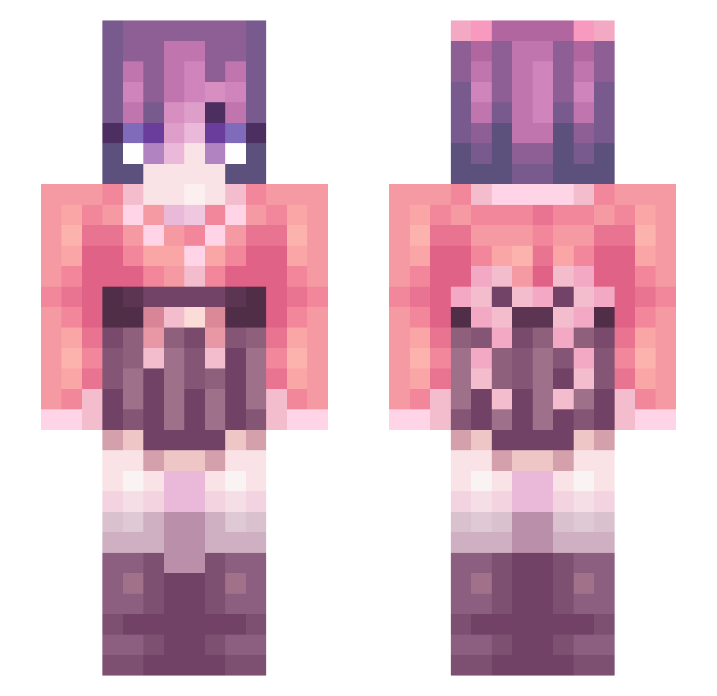 Haikal_09 Minecraft skin, front and back view
