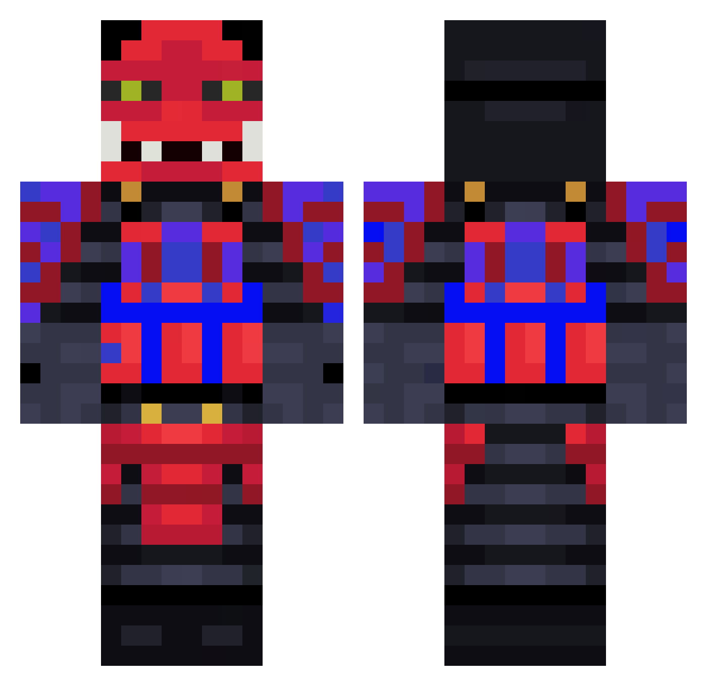 _SoullessAngel_ Minecraft skin, front and back view