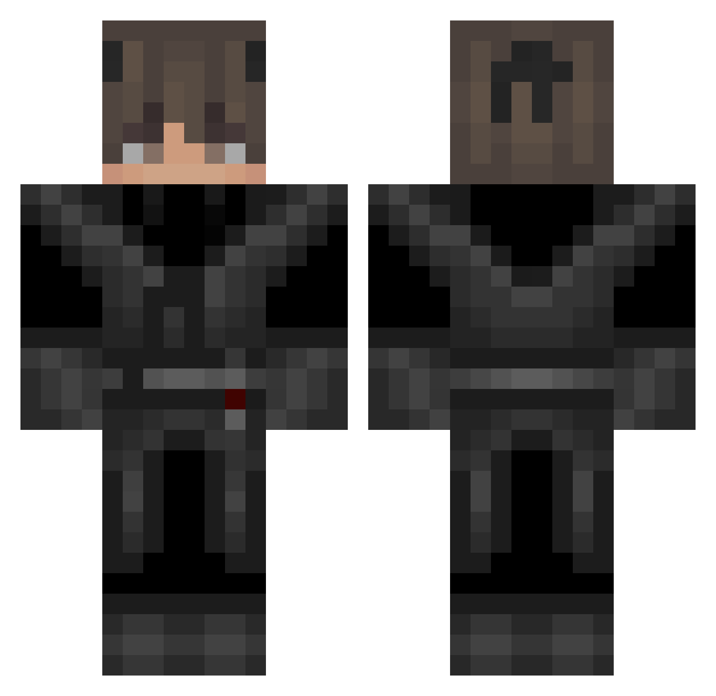 1tzrybk4 Minecraft skin, front and back view