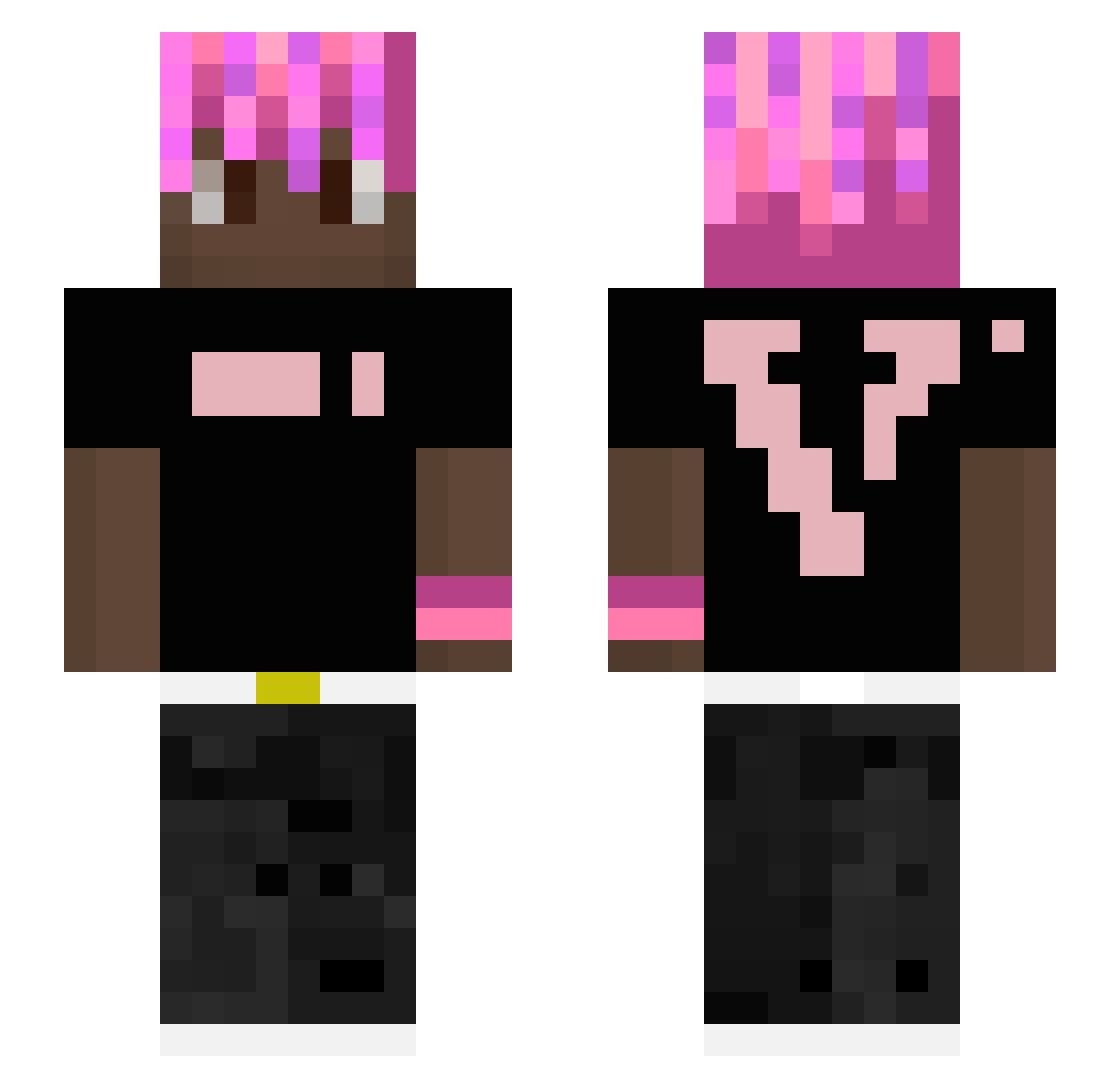 Nesarinn Minecraft skin, front and back view