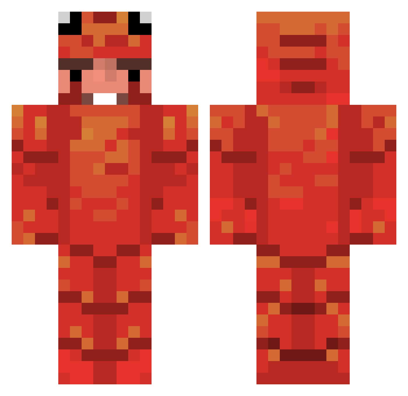 jsason Minecraft skin, front and back view