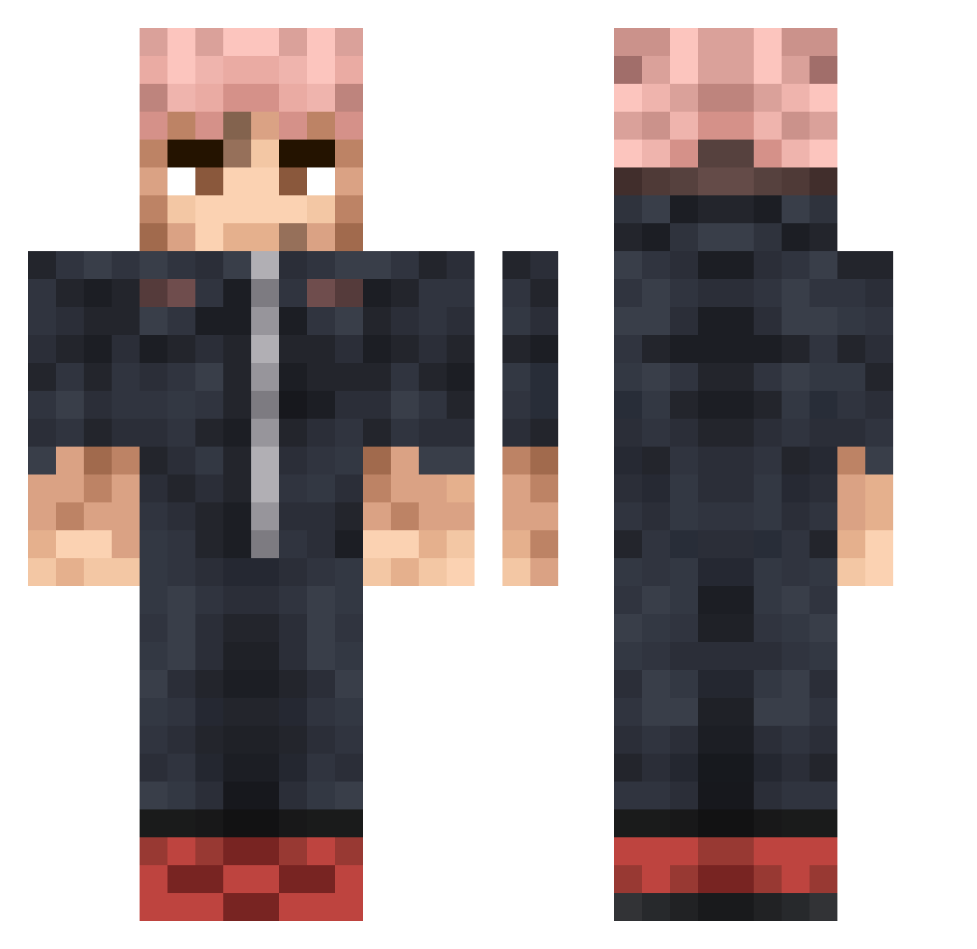 Johhnnnyyy Minecraft skin, front and back view