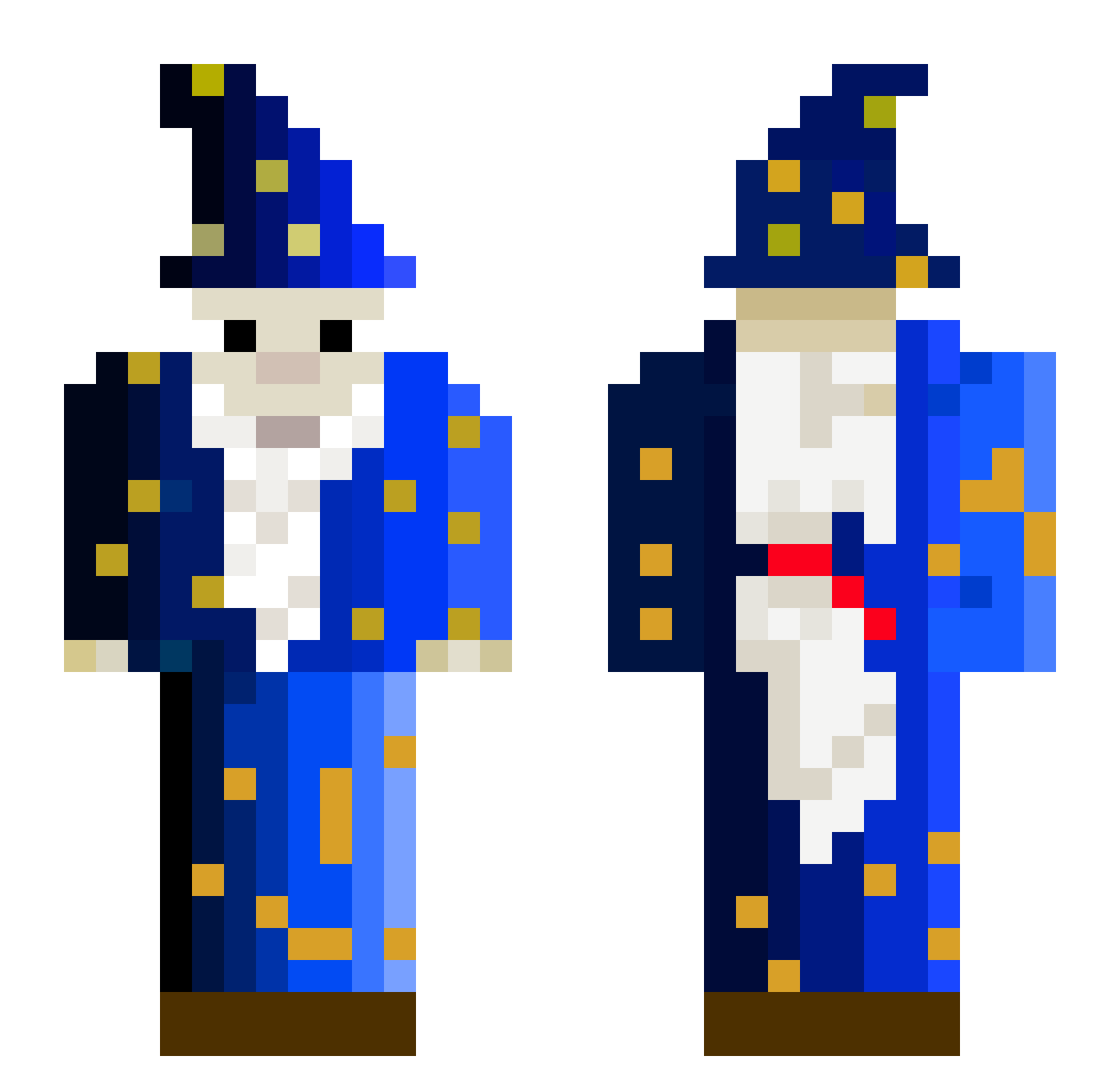 Slow_Iron Minecraft skin, front and back view