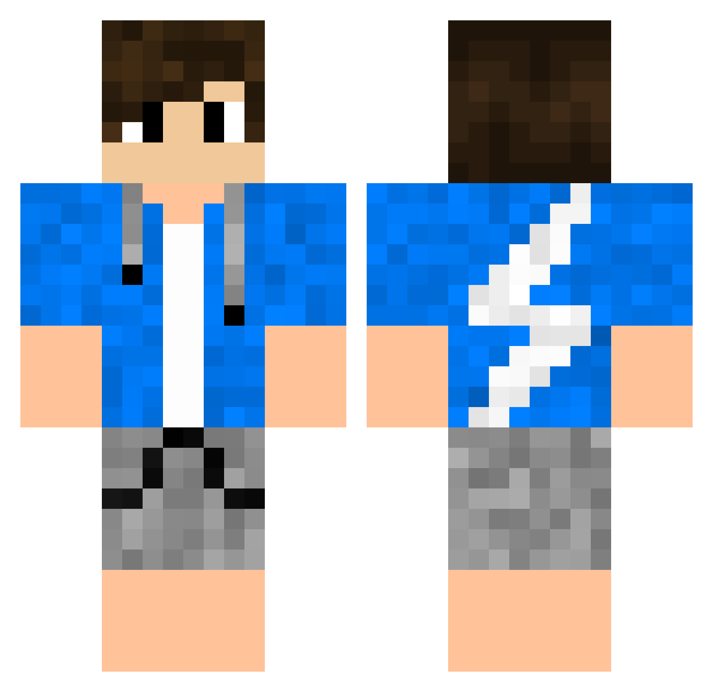 Inge Minecraft skin, front and back view