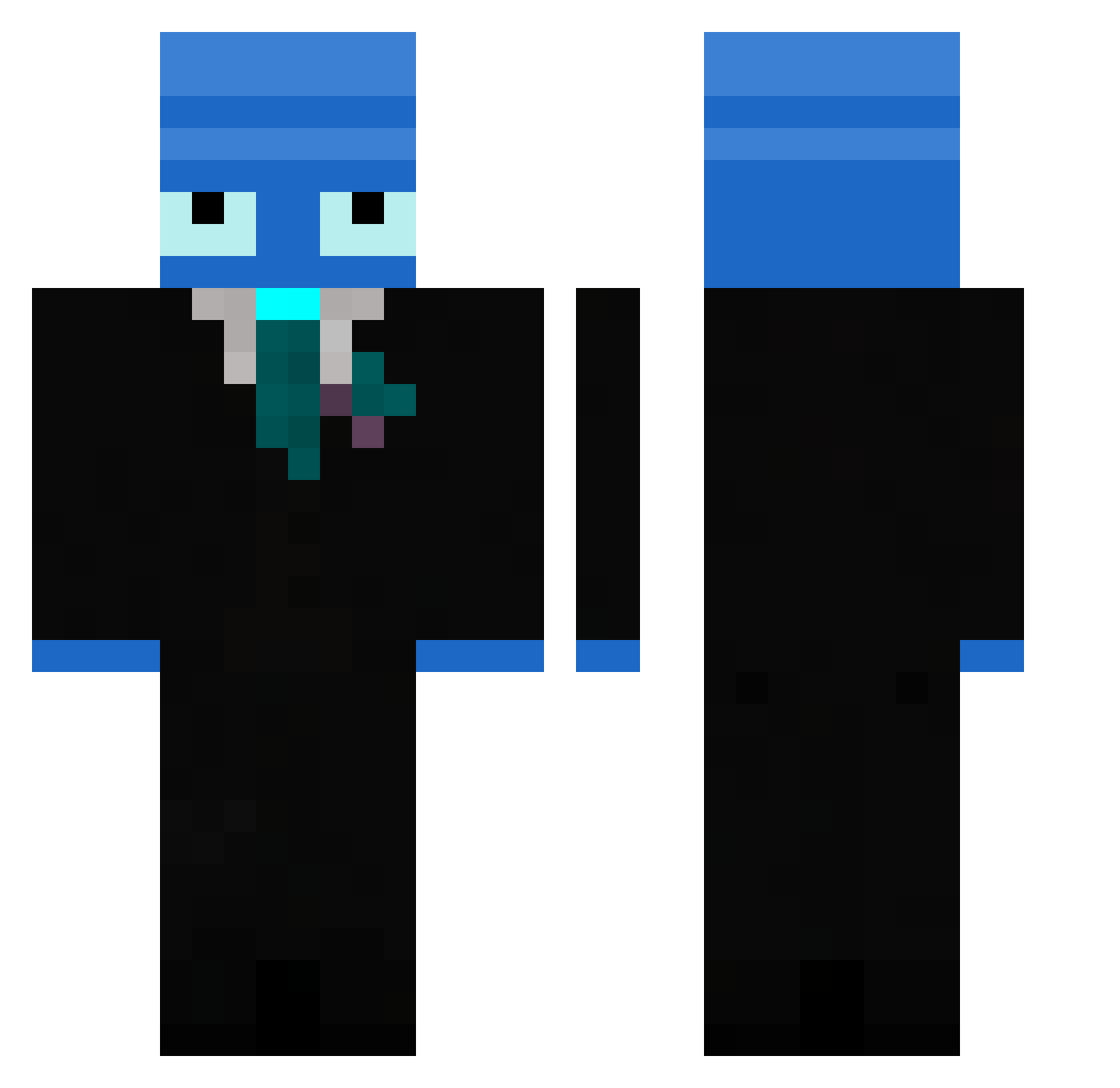 Bojkataa Minecraft skin, front and back view