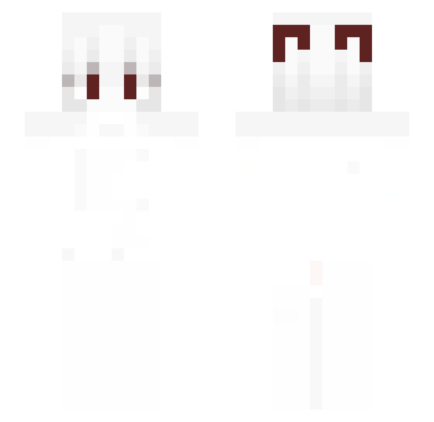 SMileLX Minecraft skin, front and back view