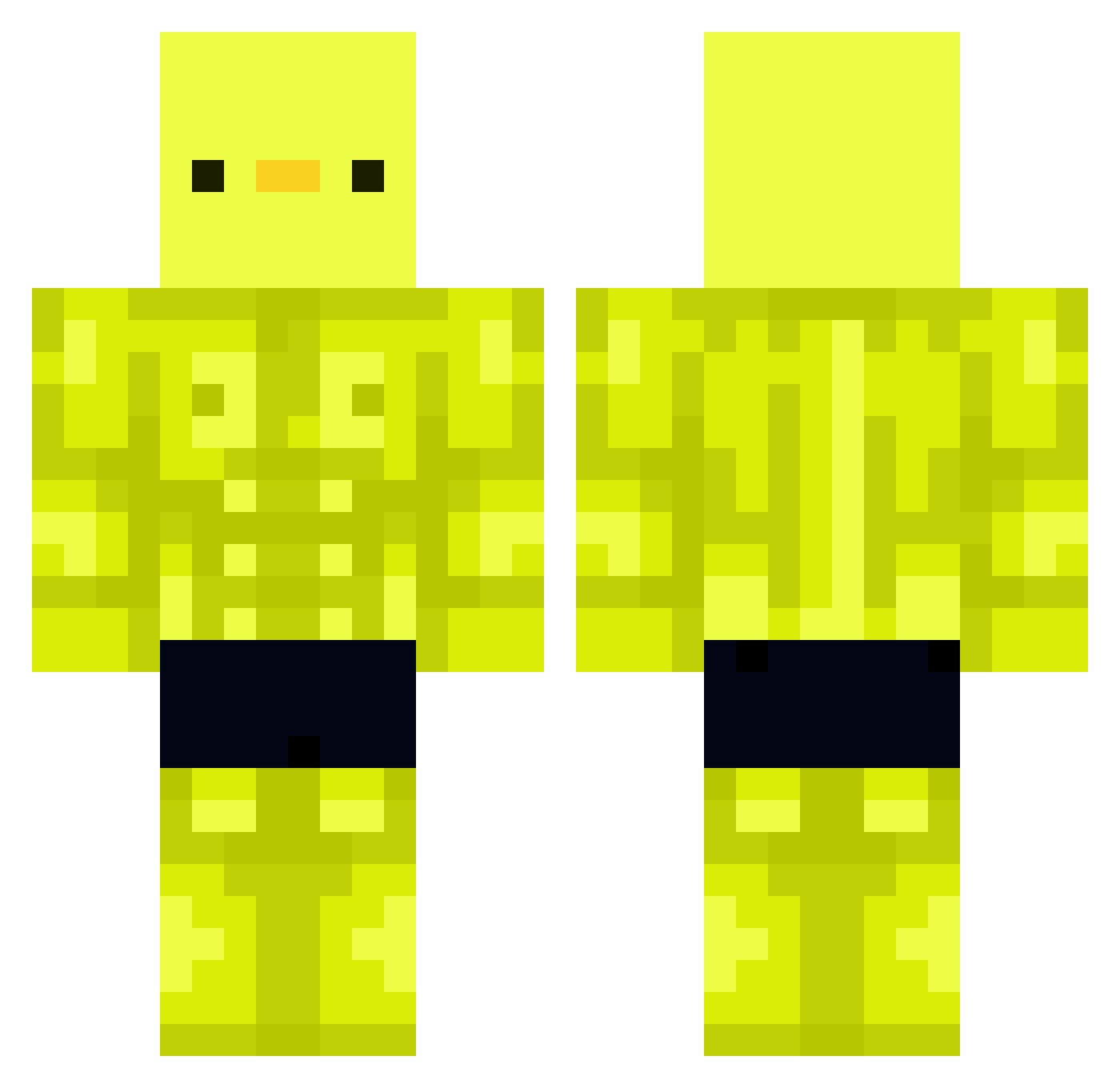 hairylobster5271 Minecraft skin, front and back view