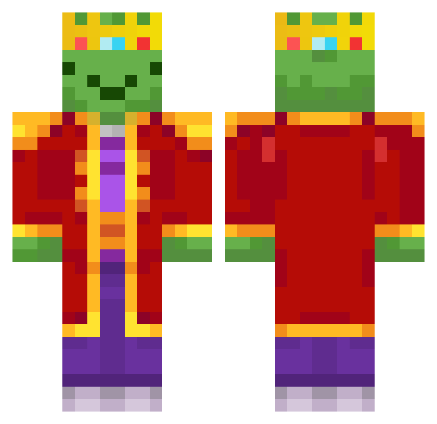 Szymcioatleta Minecraft skin, front and back view