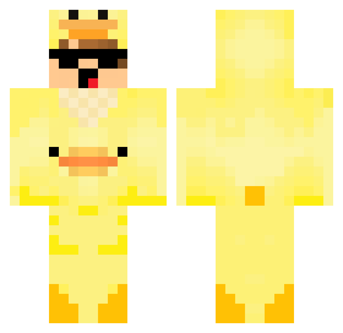 Haris1312 Minecraft skin, front and back view