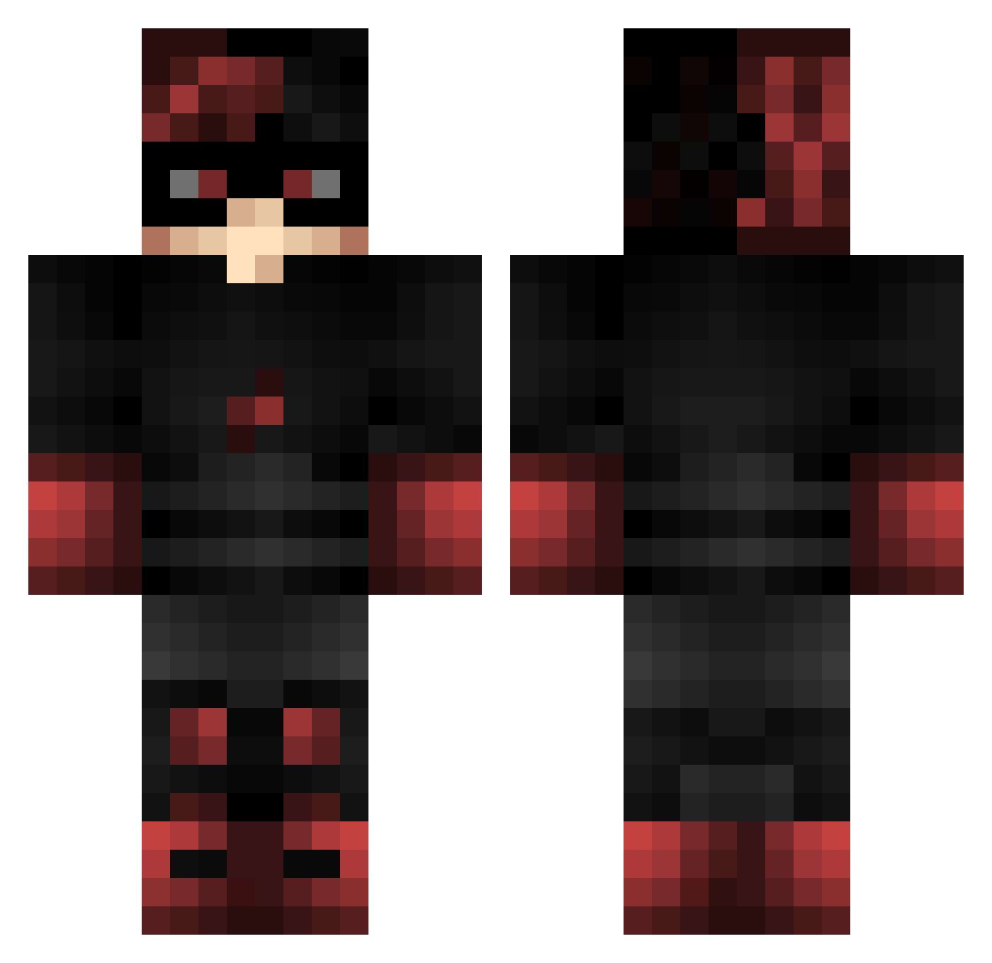 _Spyral_ Minecraft skin, front and back view