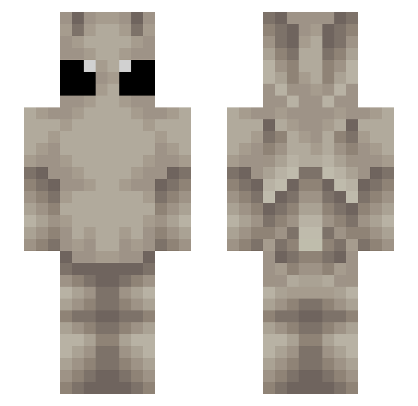 EmmN_Emm Minecraft skin, front and back view