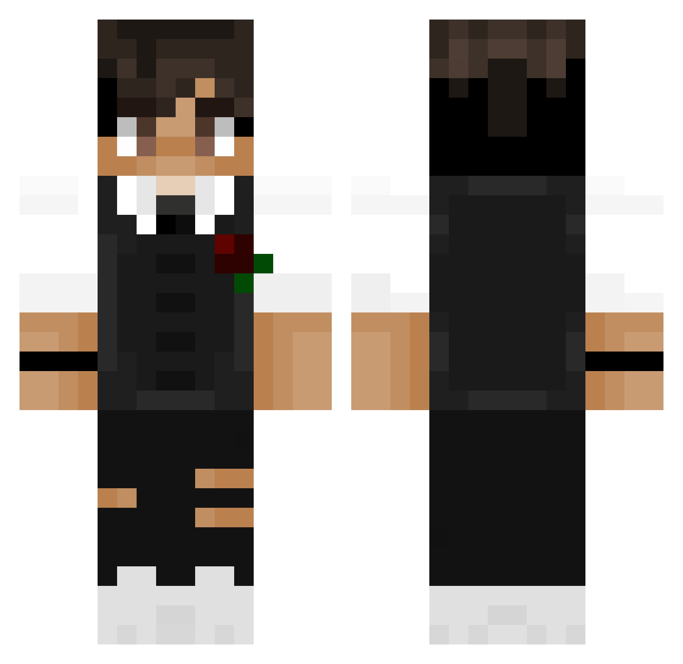 Slygus_ Minecraft skin, front and back view