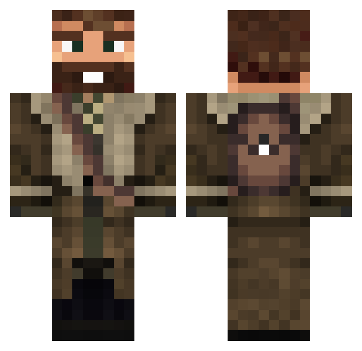 Lucitv_ Minecraft skin, front and back view