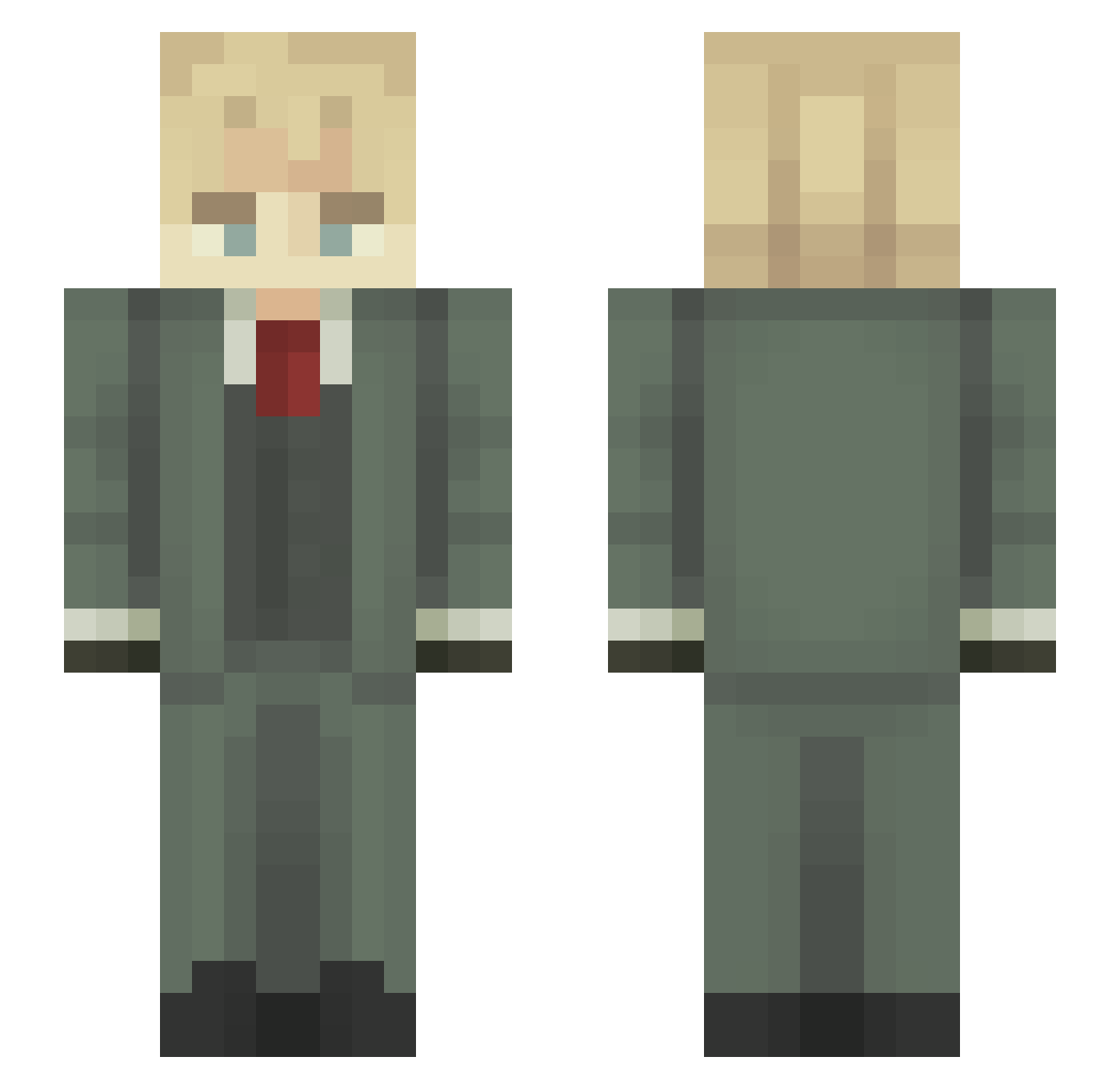 SCD_Playz Minecraft skin, front and back view