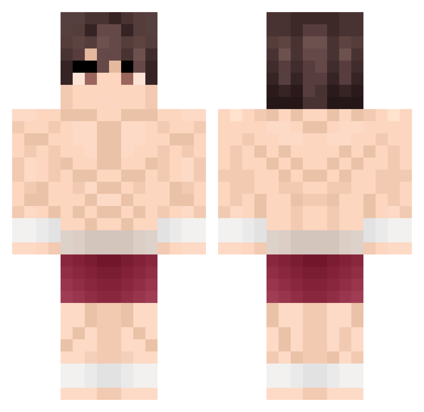 Sticky_Butter115 Minecraft skin, front and back view