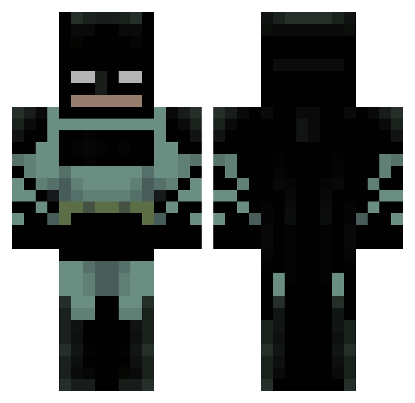 wesdog4444 Minecraft skin, front and back view