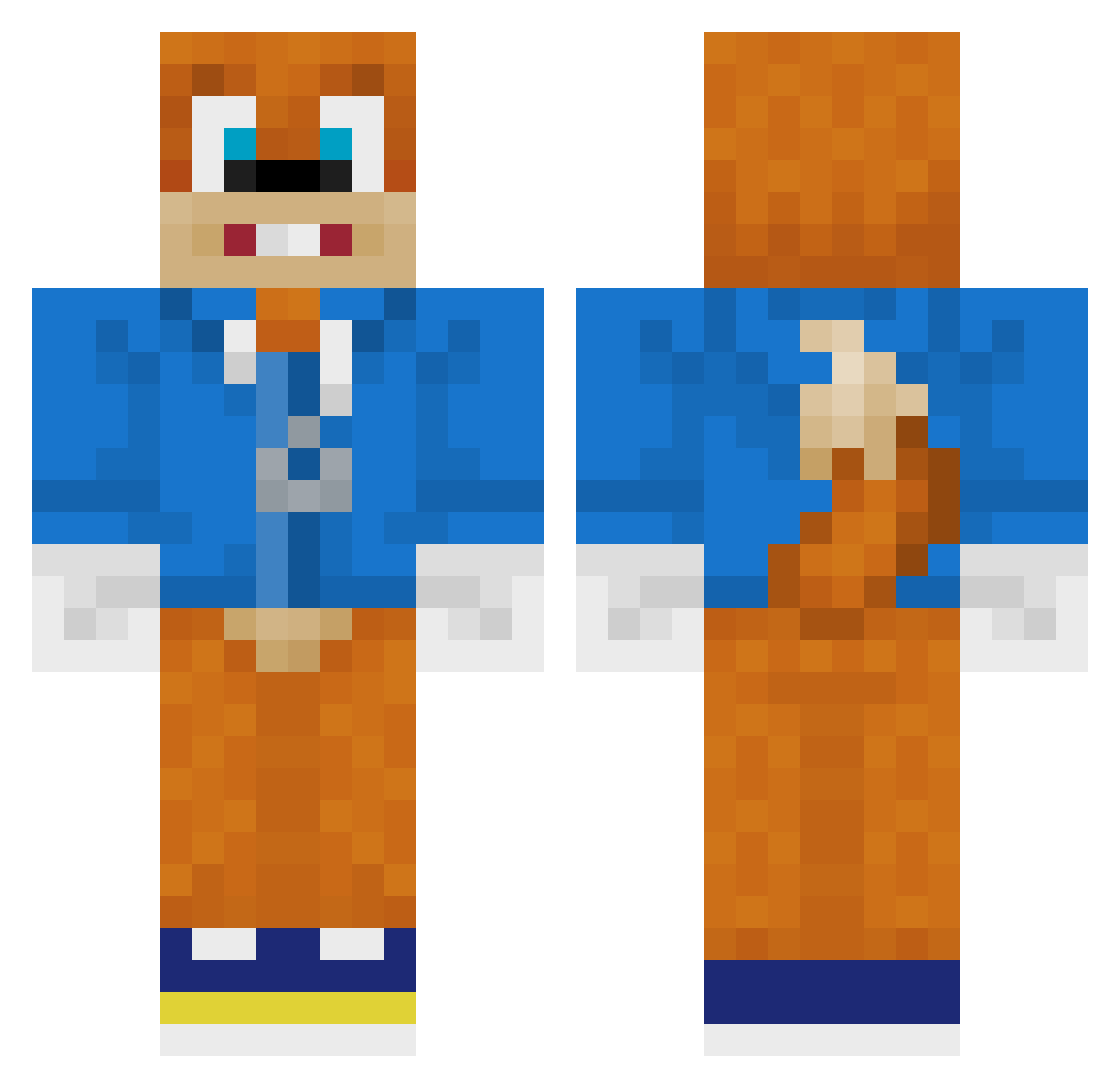 OSKAR813 Minecraft skin, front and back view