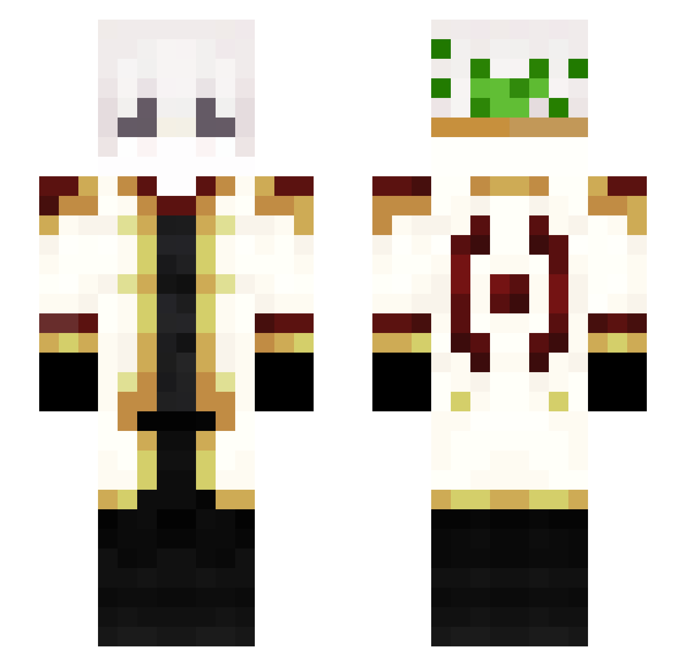 Jannes108 Minecraft skin, front and back view