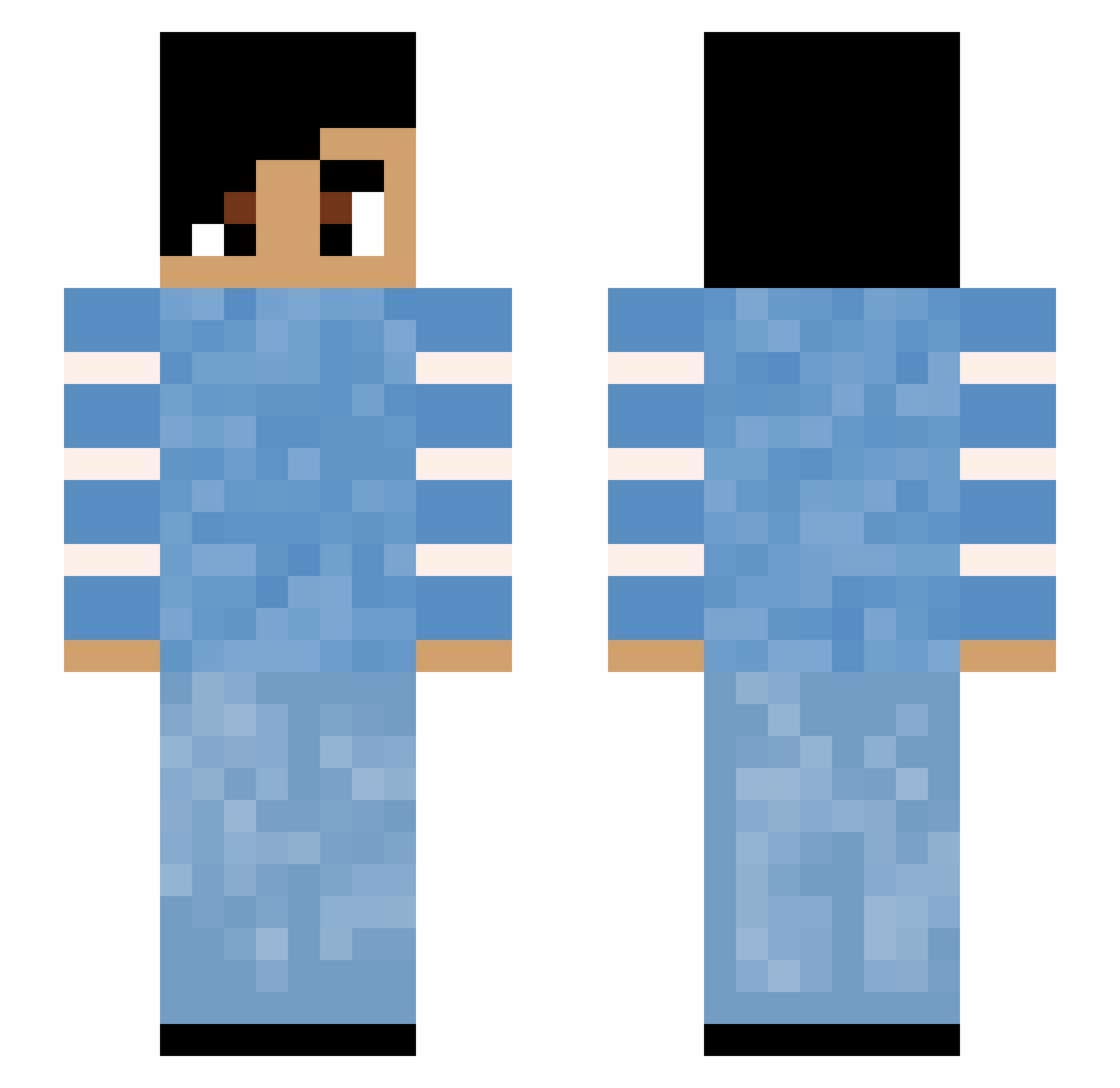 Shadown_Treavel Minecraft skin, front and back view