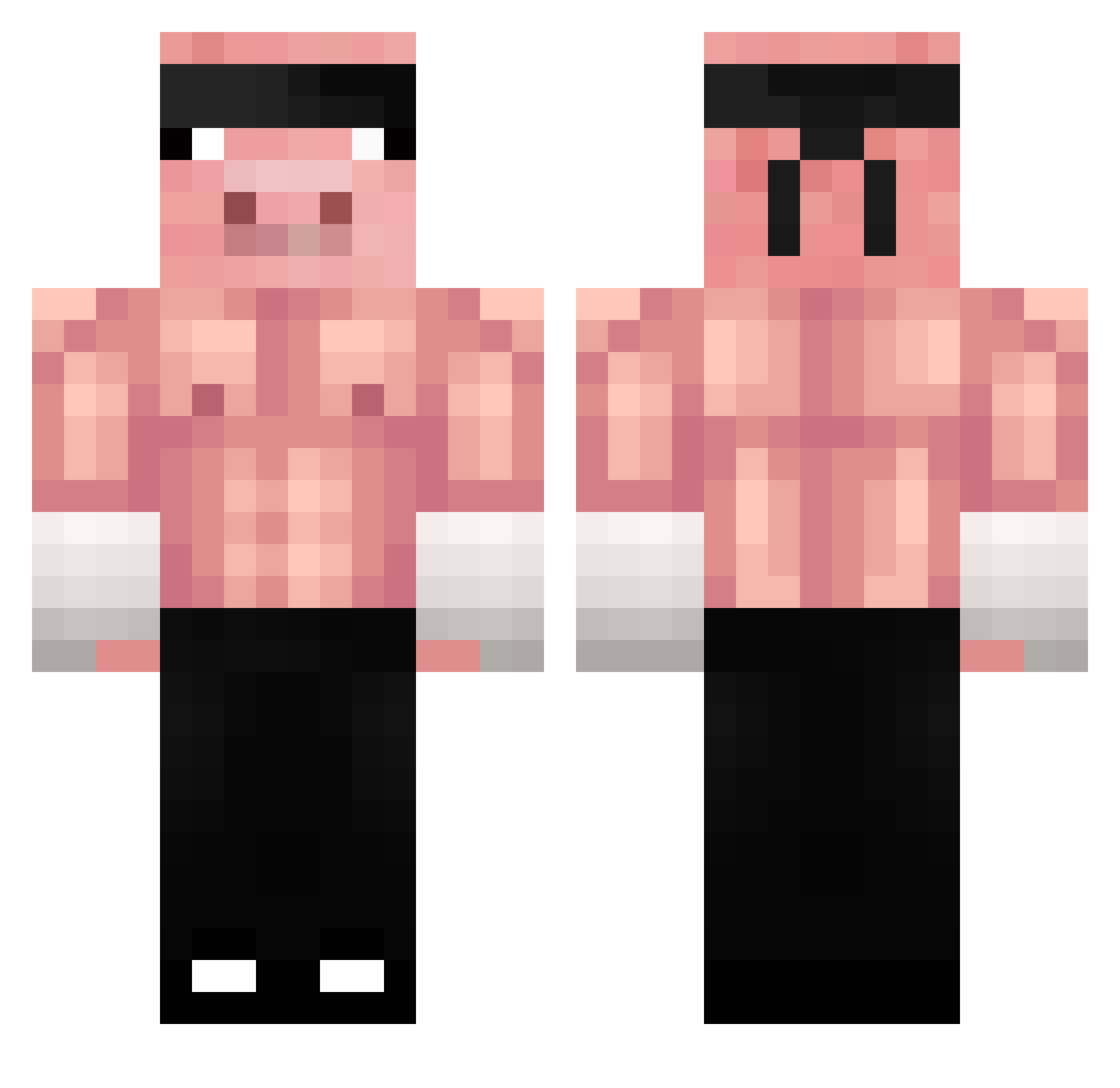 ju_daeng Minecraft skin, front and back view