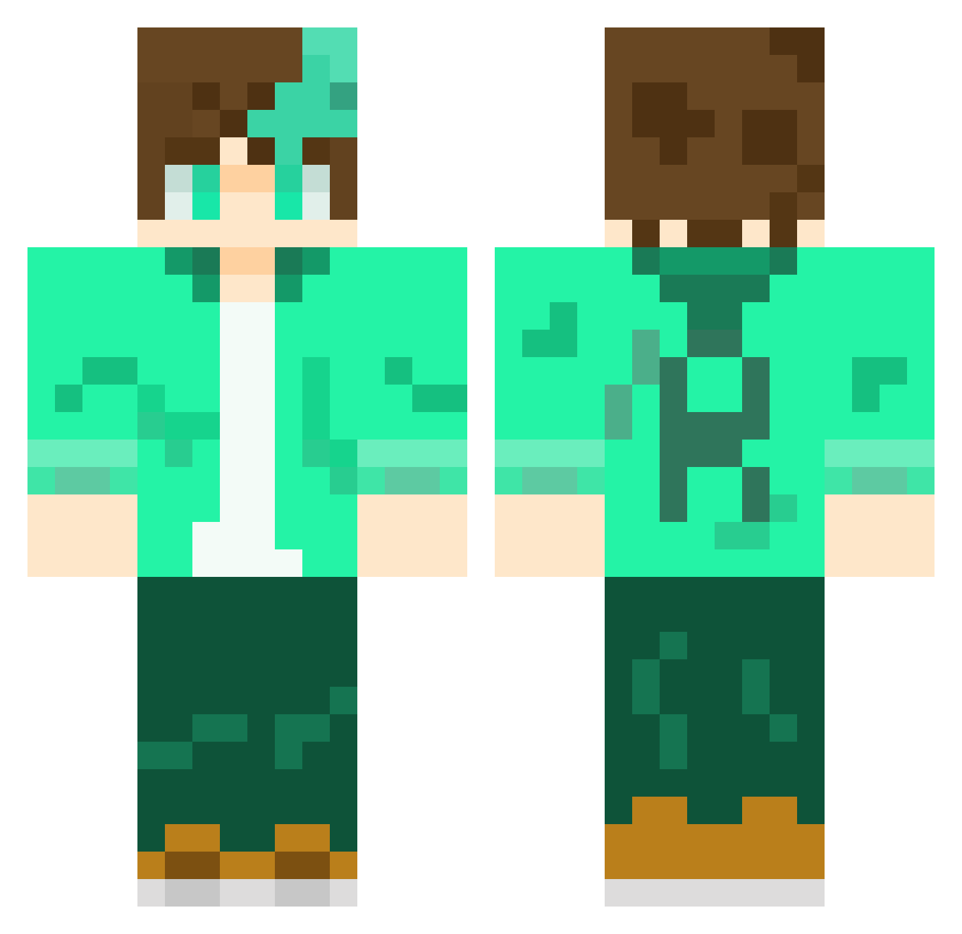 Raizenharmony5 Minecraft skin, front and back view