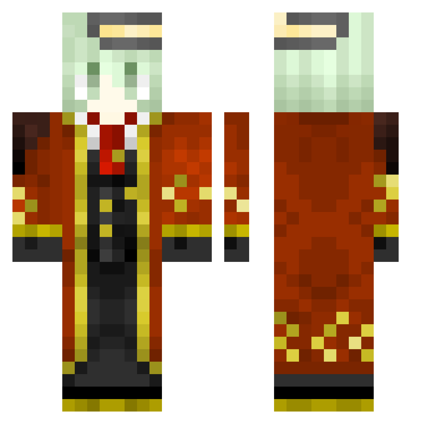 xiaofeng114514 Minecraft skin, front and back view