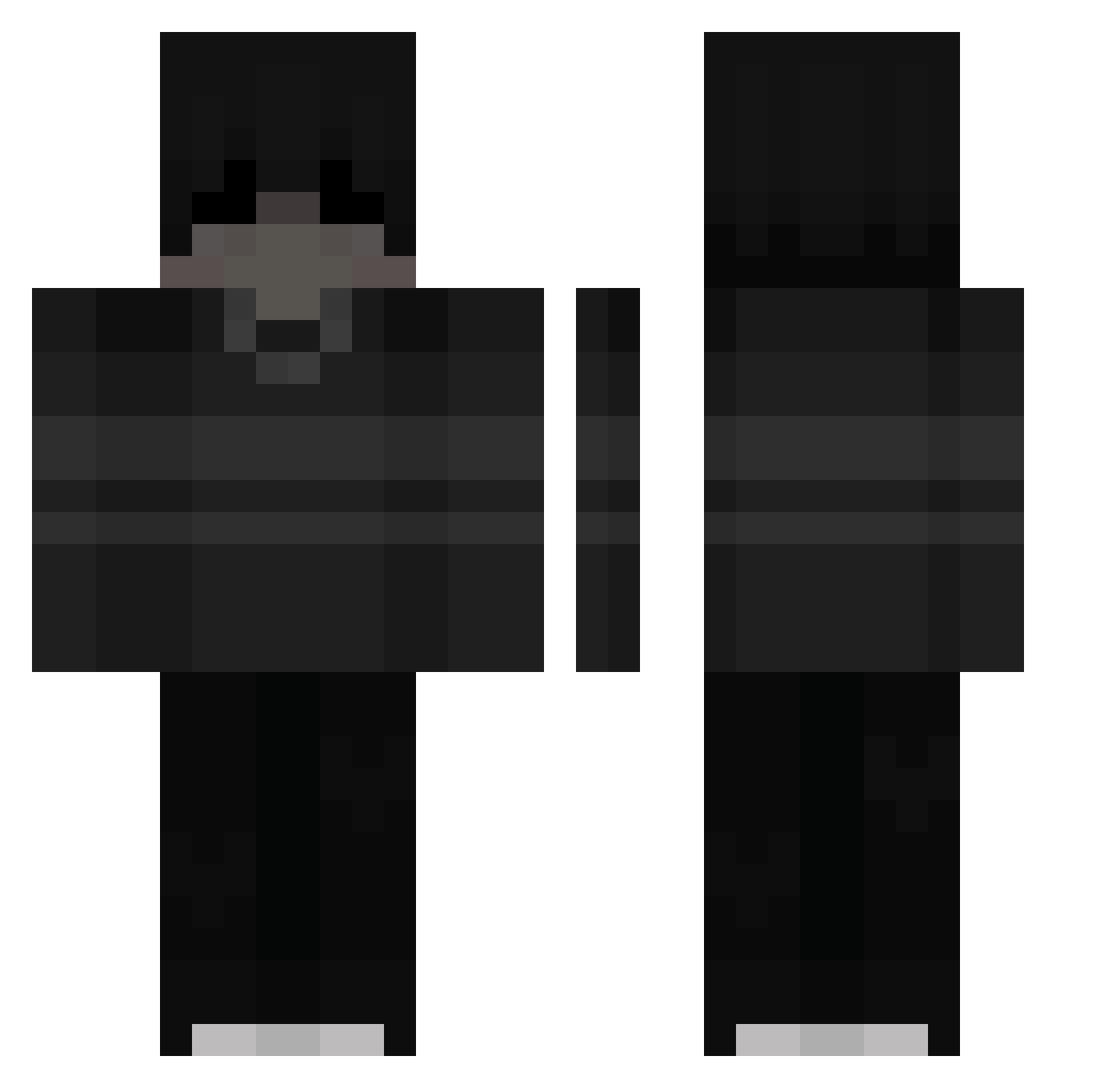 Xnapierak11234 Minecraft skin, front and back view