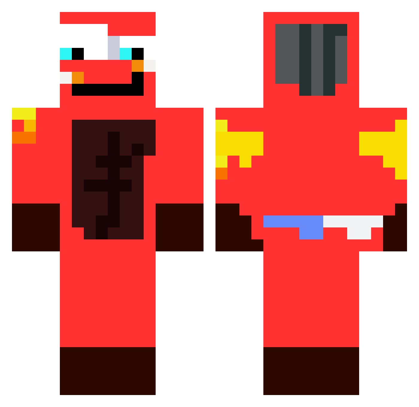 megumi_p Minecraft skin, front and back view