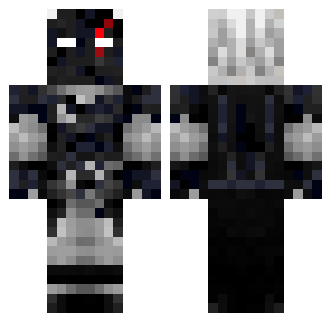 Doritos1402 Minecraft skin, front and back view
