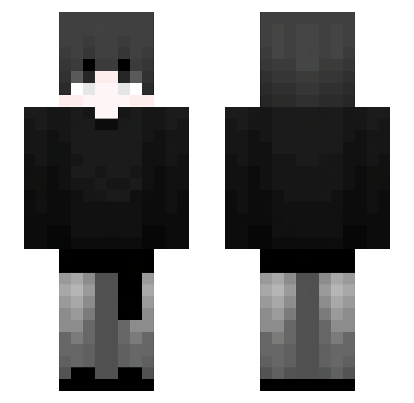nalmn Minecraft skin, front and back view