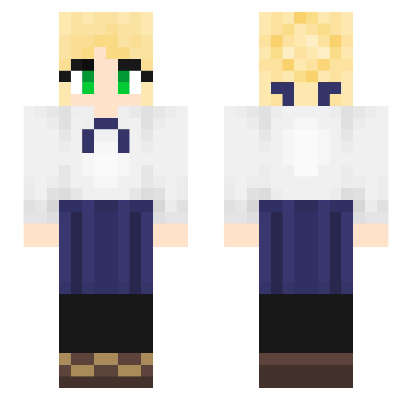 Zzzz___ Minecraft skin, front and back view