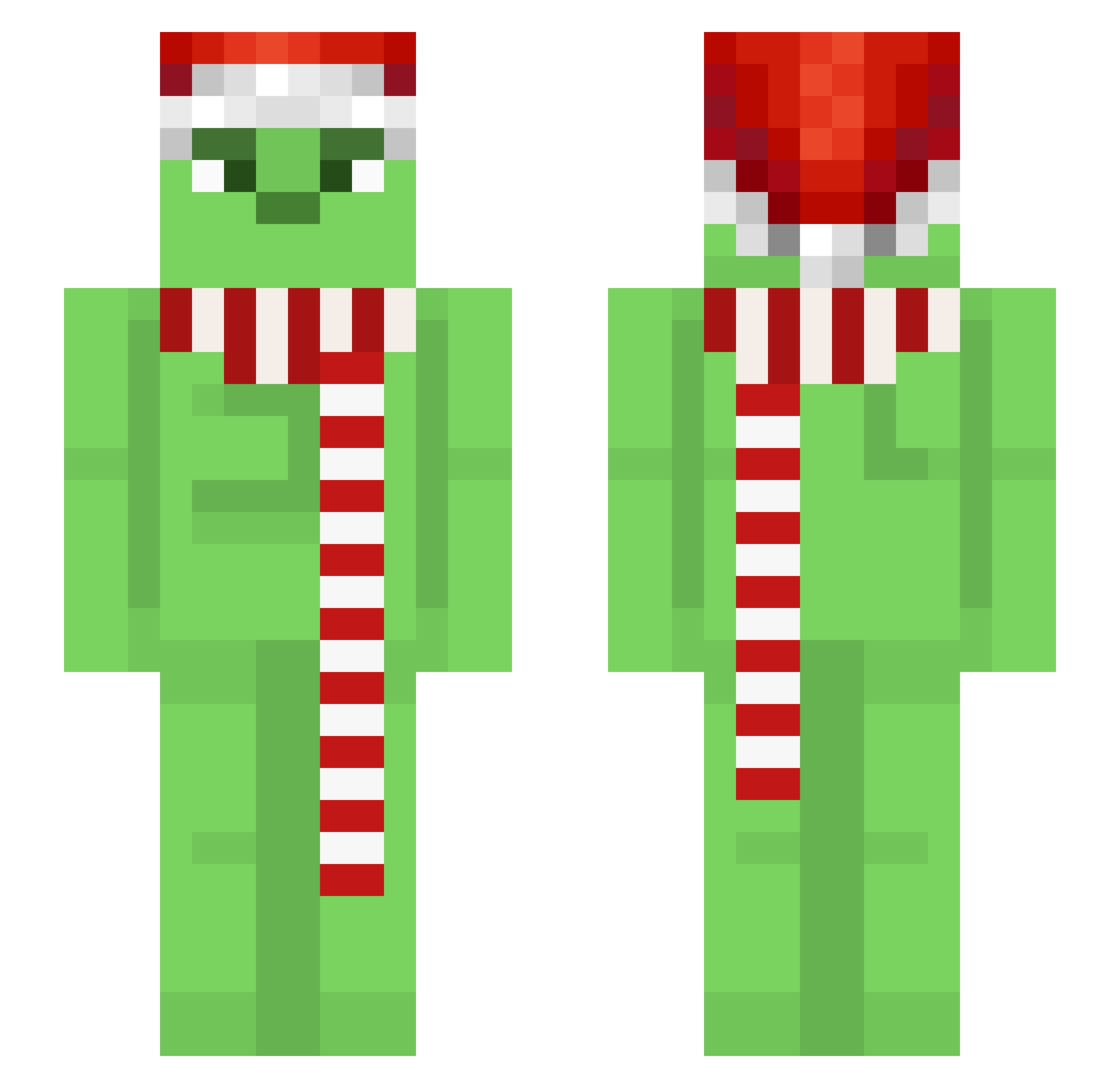 cook1ewaseaten Minecraft skin, front and back view