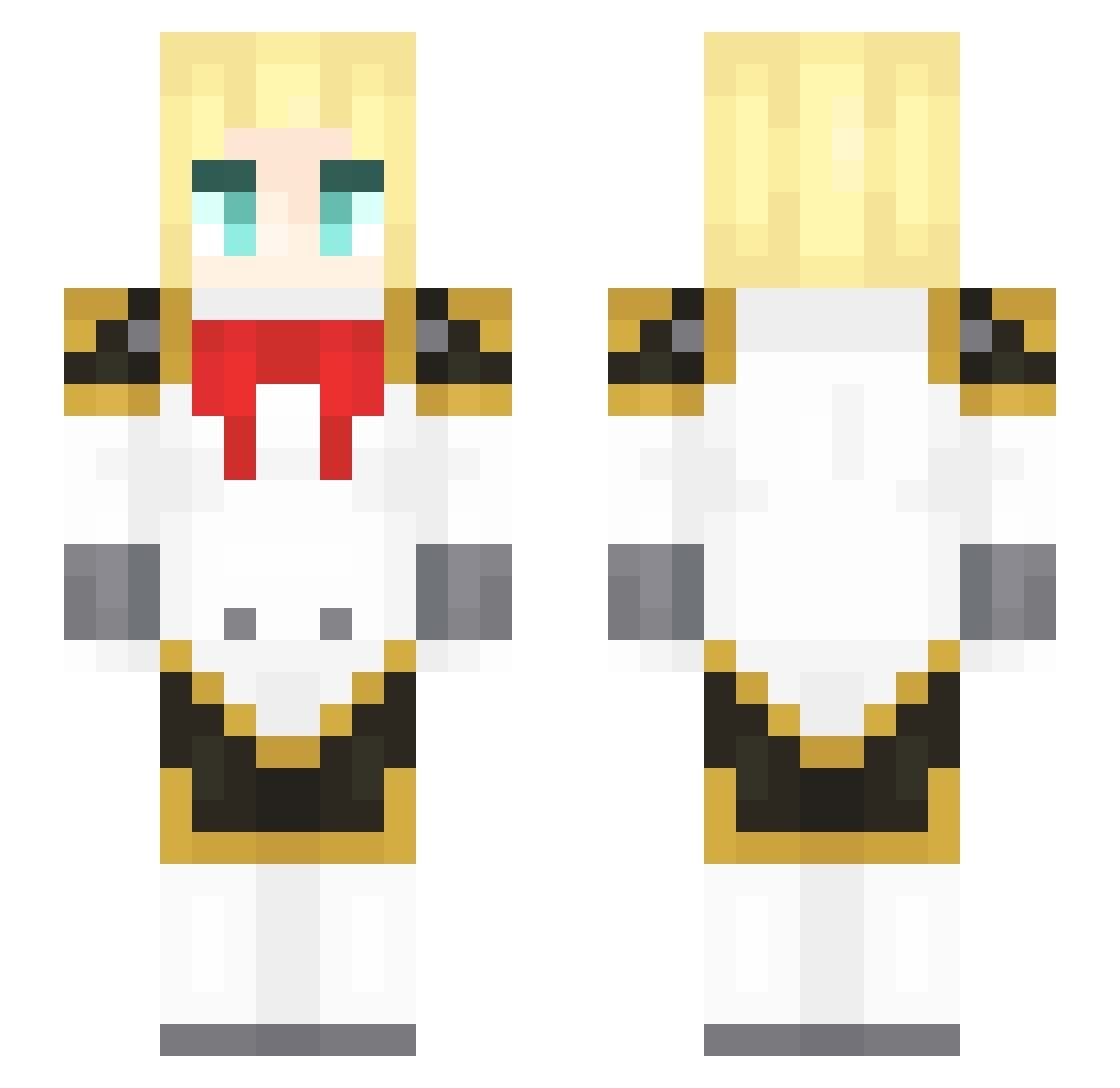 Tailsmonster Minecraft skin, front and back view