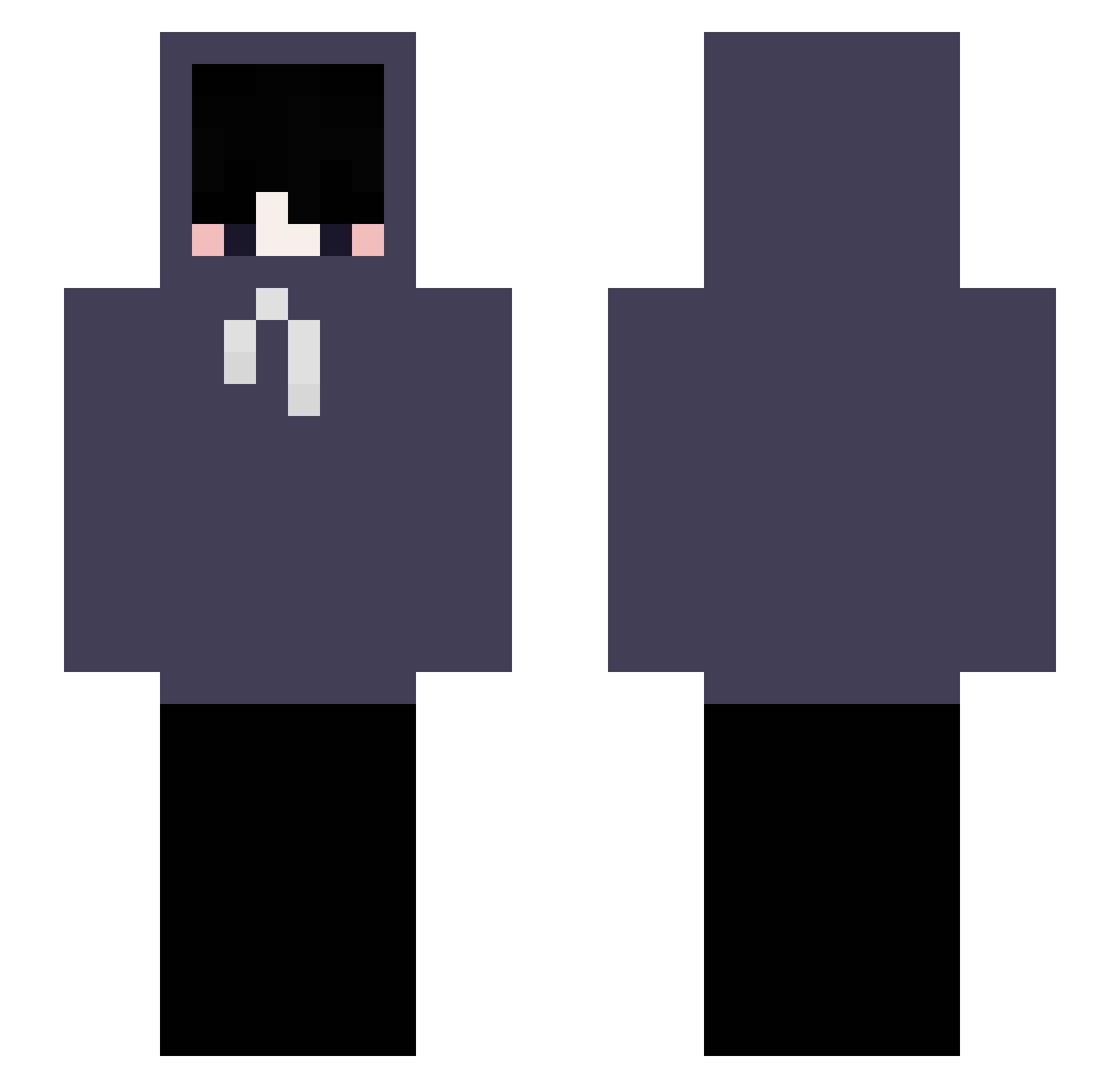 Sonan7 Minecraft skin, front and back view