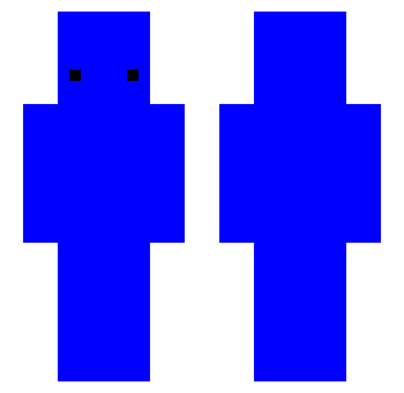 tmcqx Minecraft skin, front and back view
