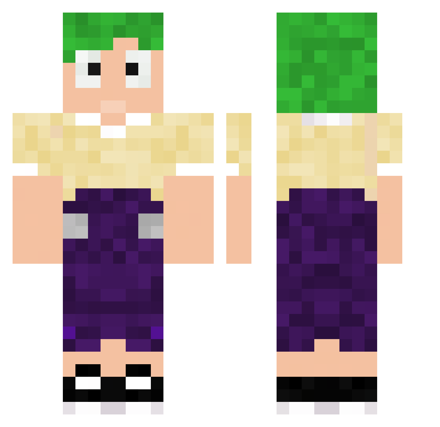 Oliver_2908 Minecraft skin, front and back view