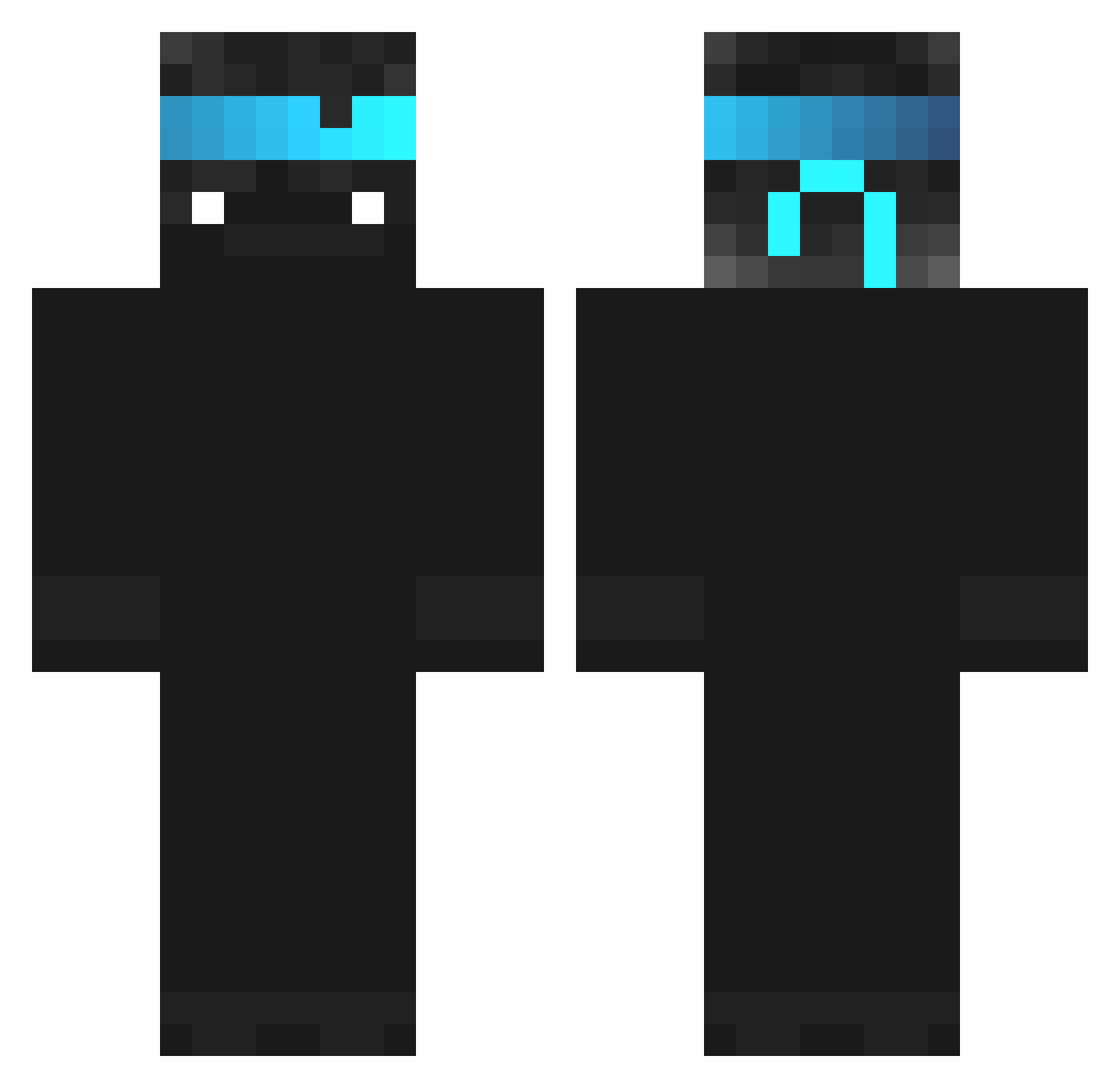 RedRhinoMC Minecraft skin, front and back view