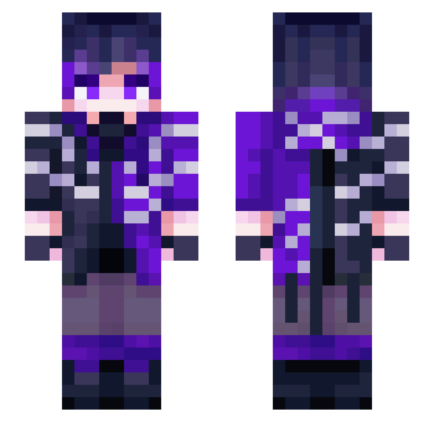 Wunderkind_ Minecraft skin, front and back view