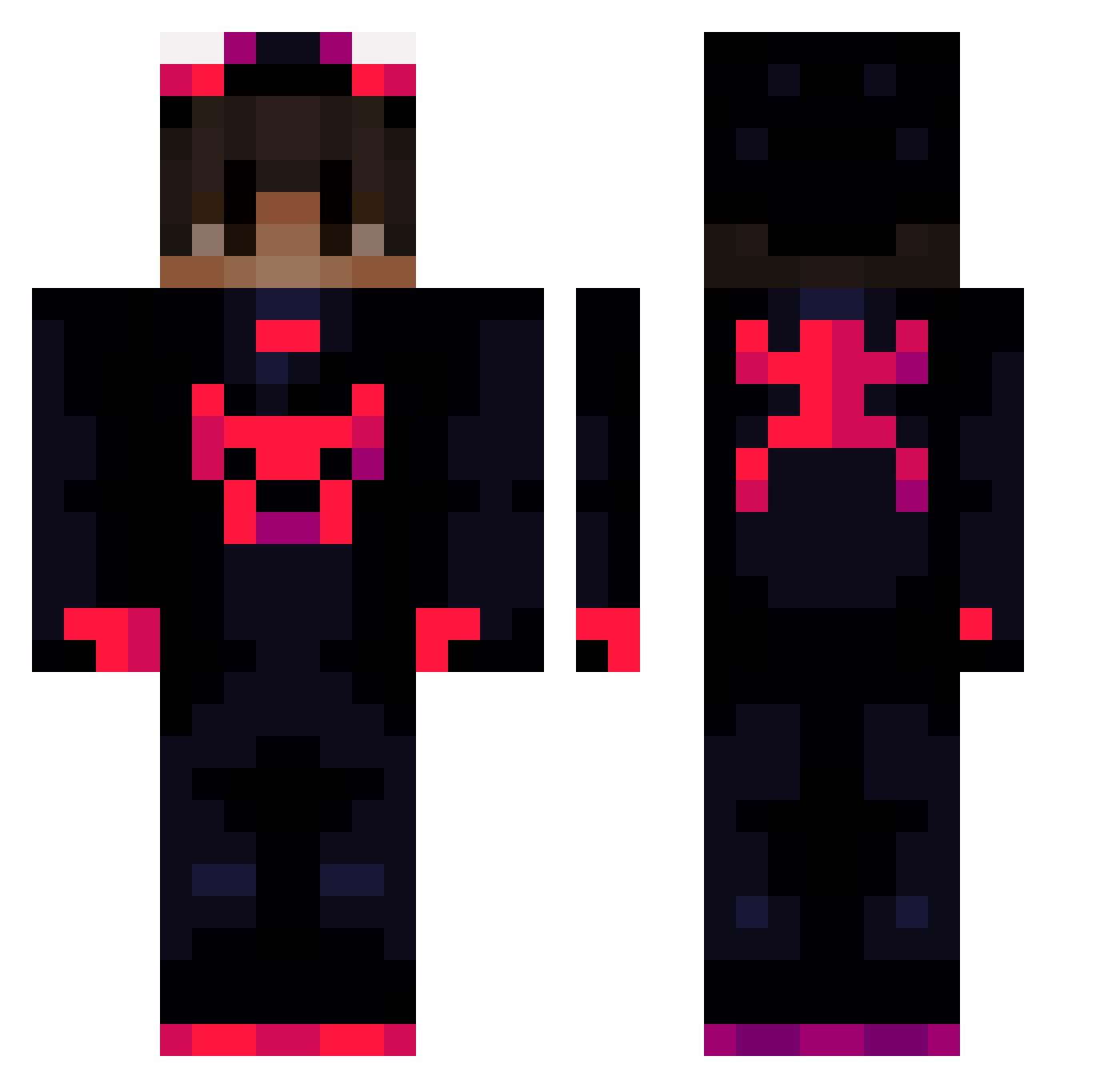 ky_lian Minecraft skin, front and back view