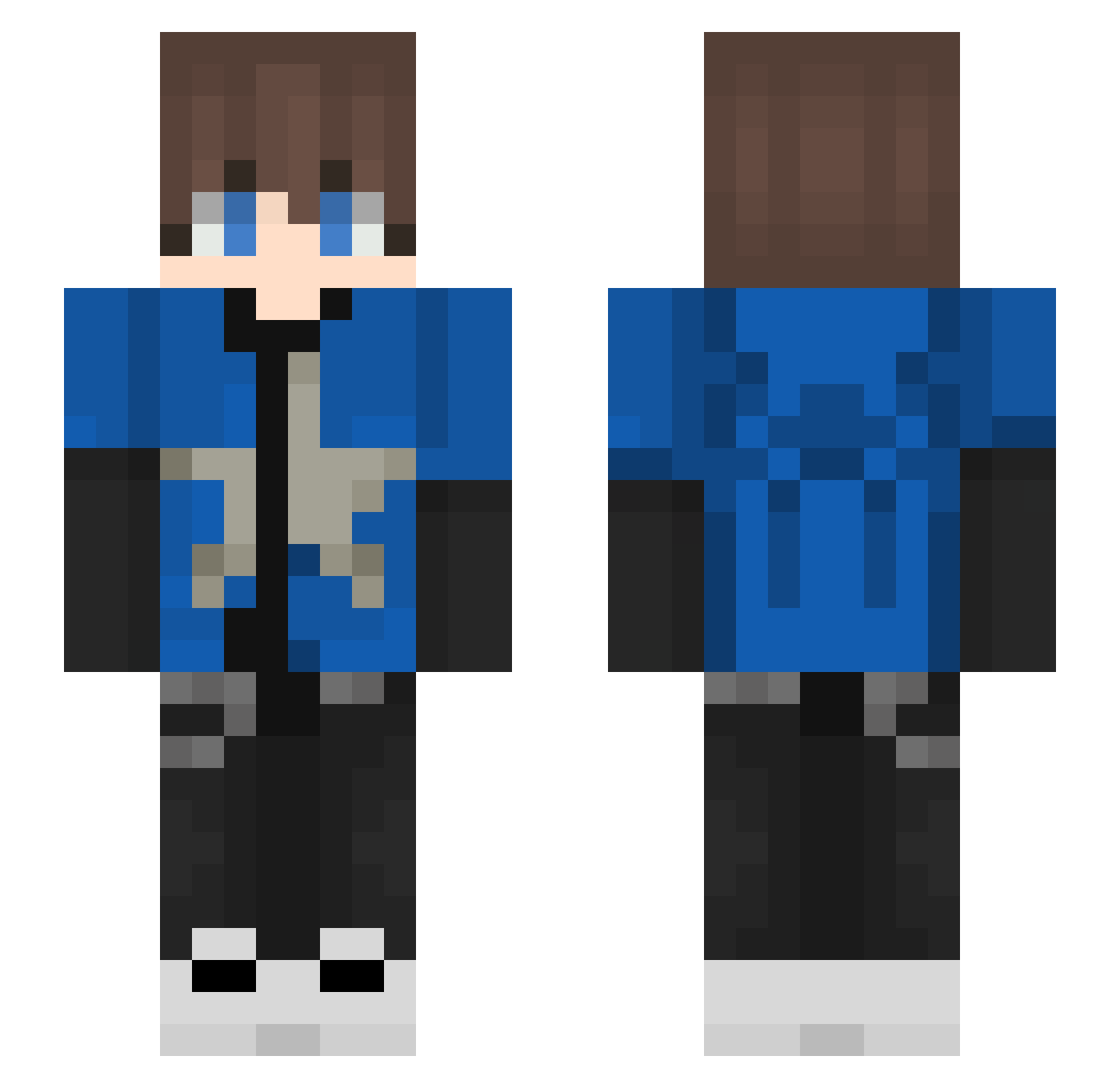 emiliabj10 Minecraft skin, front and back view