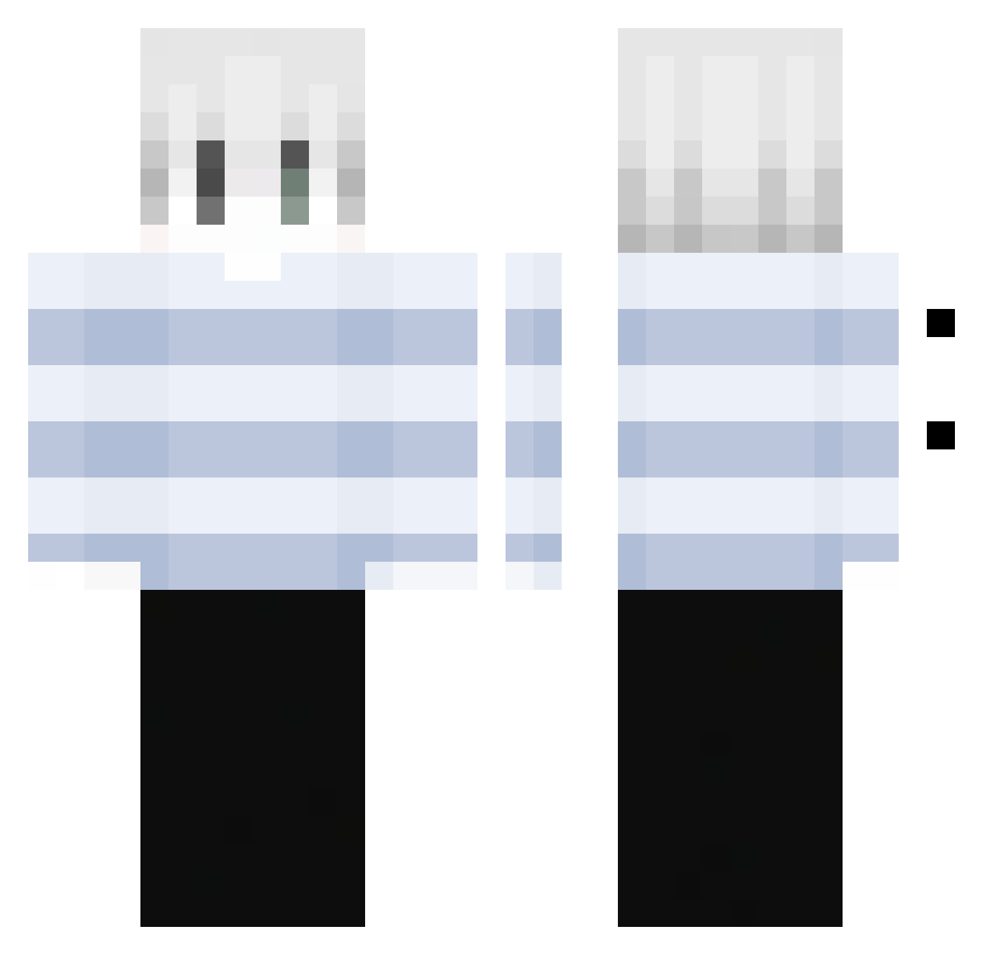 zzz392939 Minecraft skin, front and back view