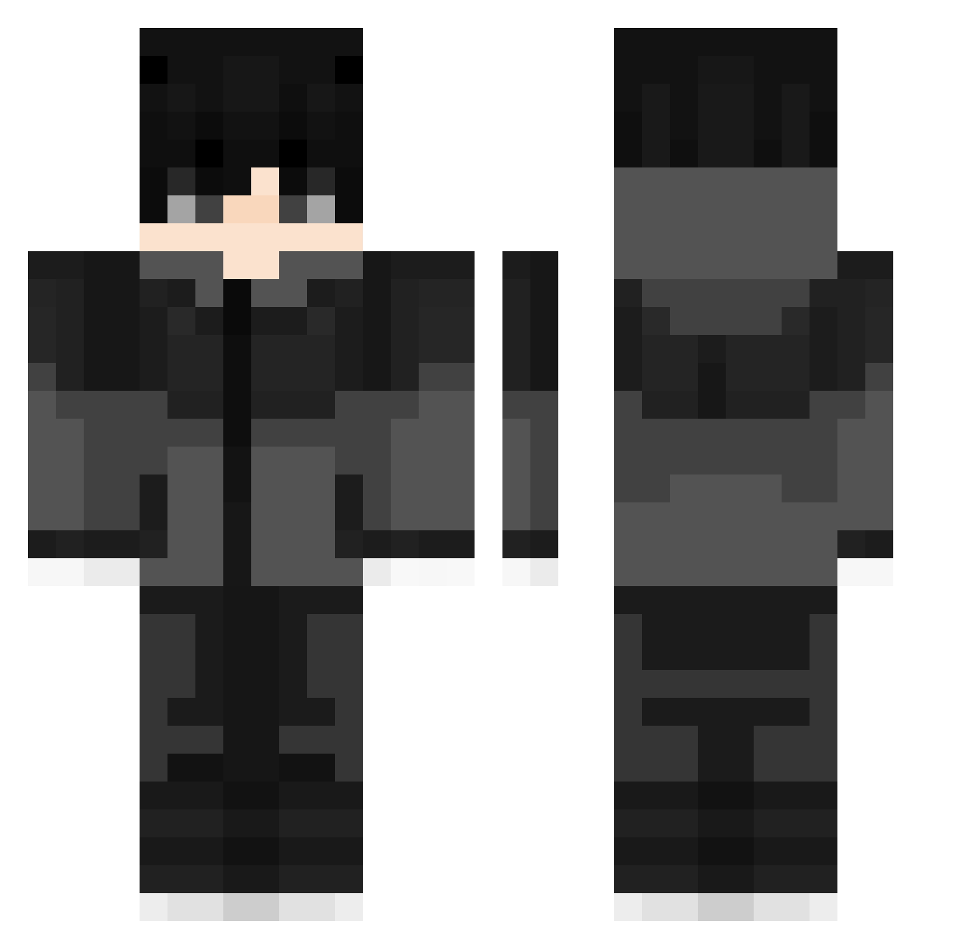 SnagTraps Minecraft skin, front and back view