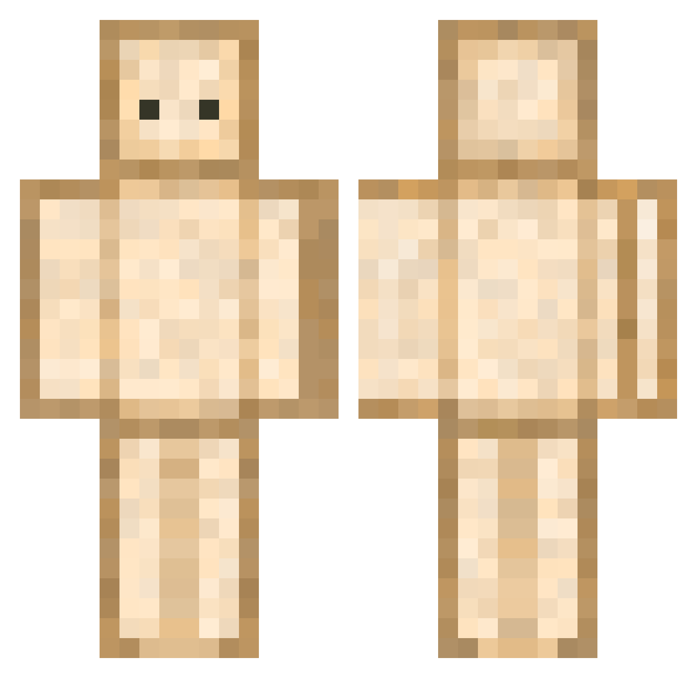 cheche123 Minecraft skin, front and back view