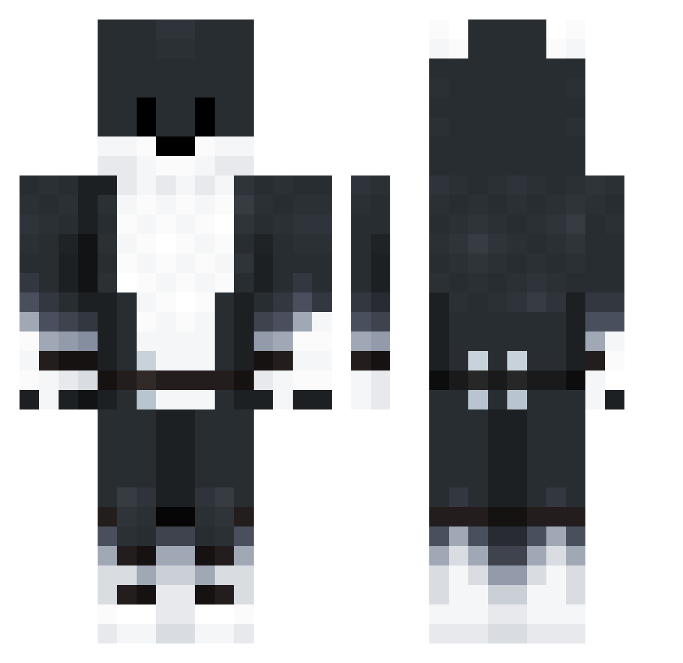 Bernizs Minecraft skin, front and back view