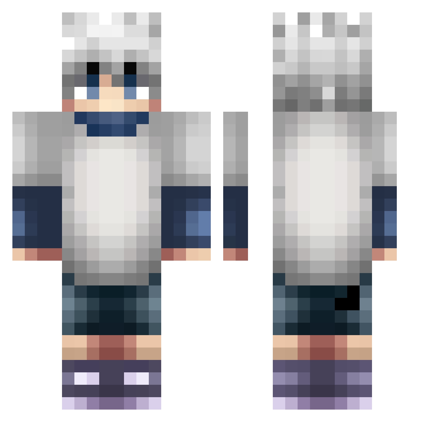 BeAsTNuKeZ Minecraft skin, front and back view