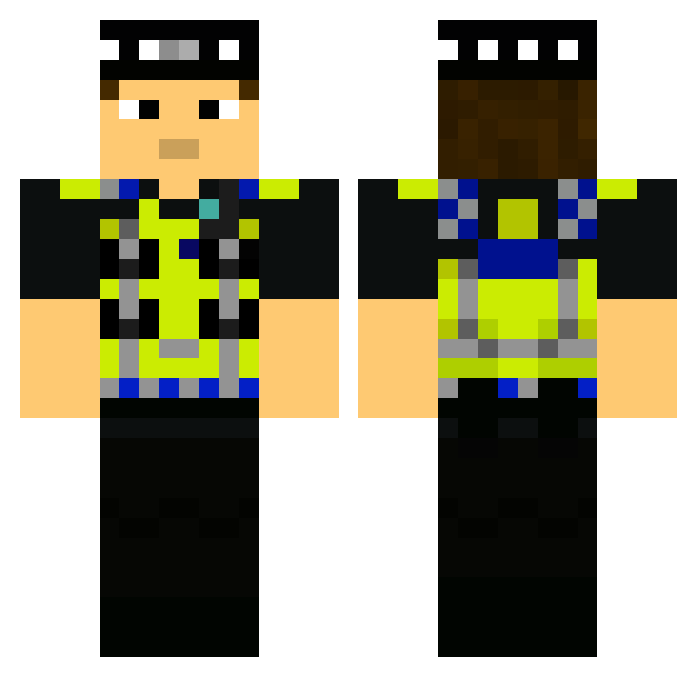 Hoenheim_ Minecraft skin, front and back view