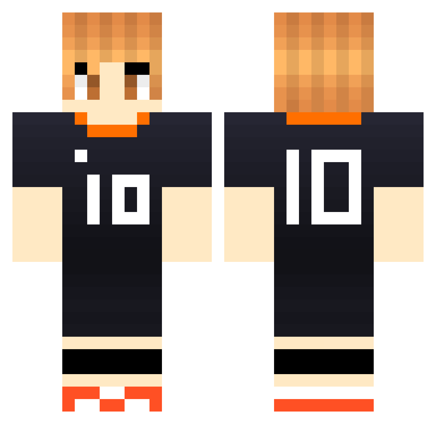 frpst_ Minecraft skin, front and back view