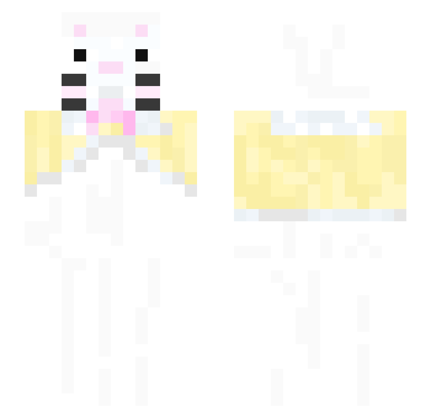 yami0428 Minecraft skin, front and back view